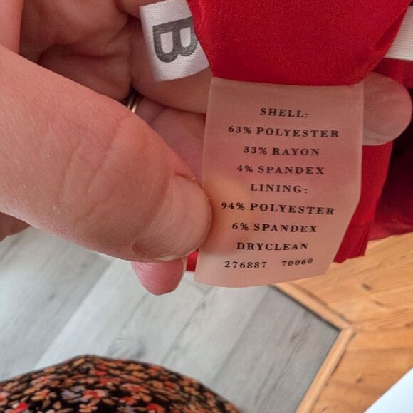 Ann Taylor Red Gold Zipper Shift Dress Size 8 - Picture 3 of 8